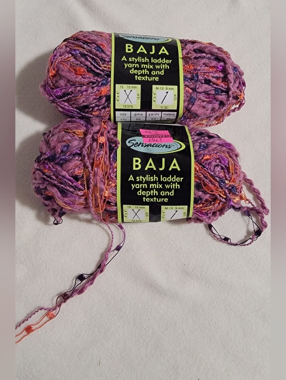 Baja Ladder Yarn - Purple Mix